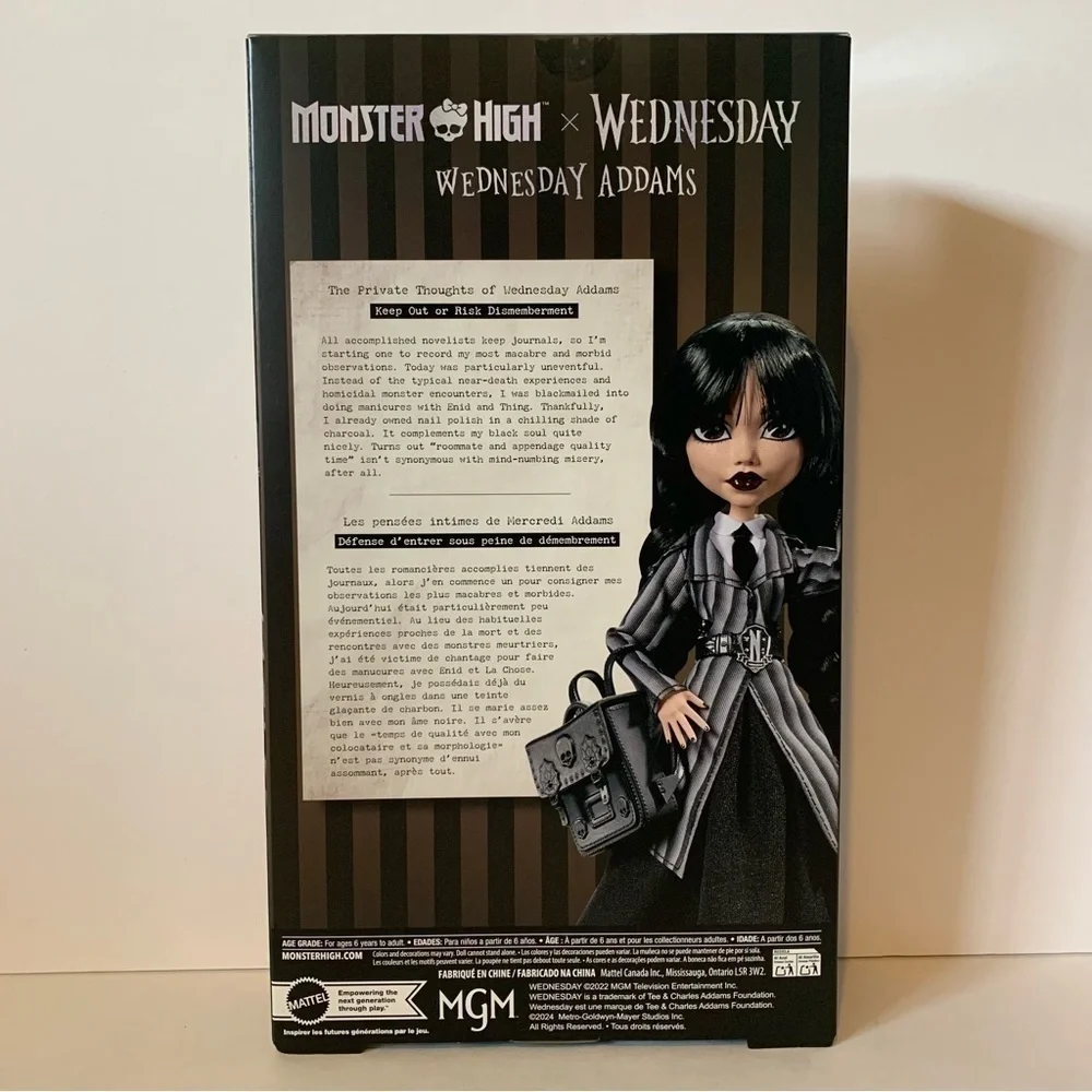 NIB. MONSTER HIGH X WEDNESDAY Wednesday Addams Doll